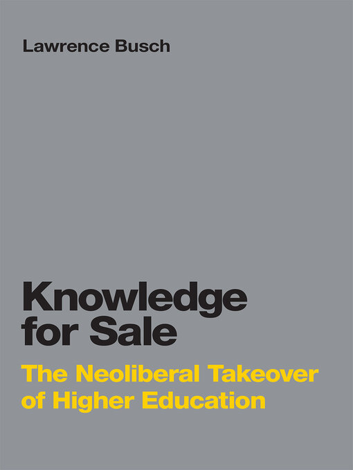 Title details for Knowledge for Sale by Lawrence Busch - Available